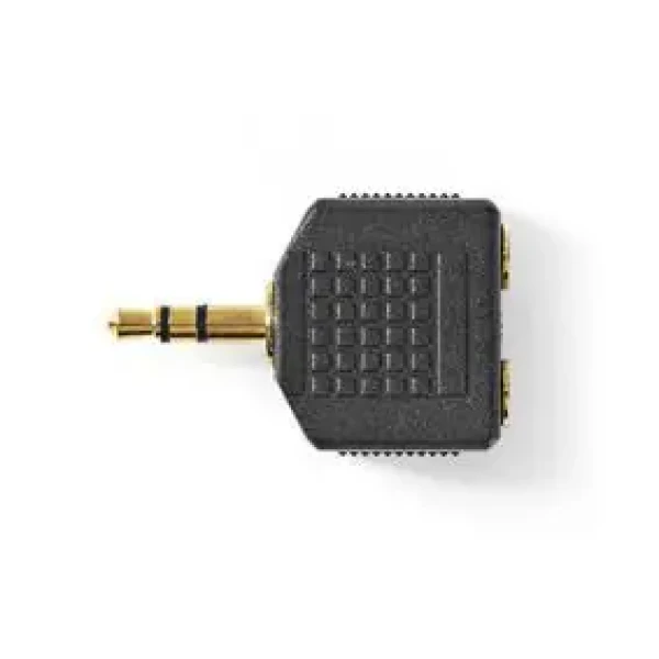 Nedis Stereo audio adaptér jack 3.5mm (M) - 2x jack 3.5mm (F) 10 ks čierna (CAGP22945BKG)