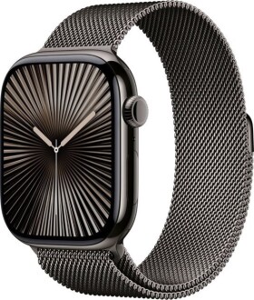 Apple Watch 10 GPS + Cellular 46mm Srokove Titanium Milanese Loop Čierny (MC7R4QF/A)