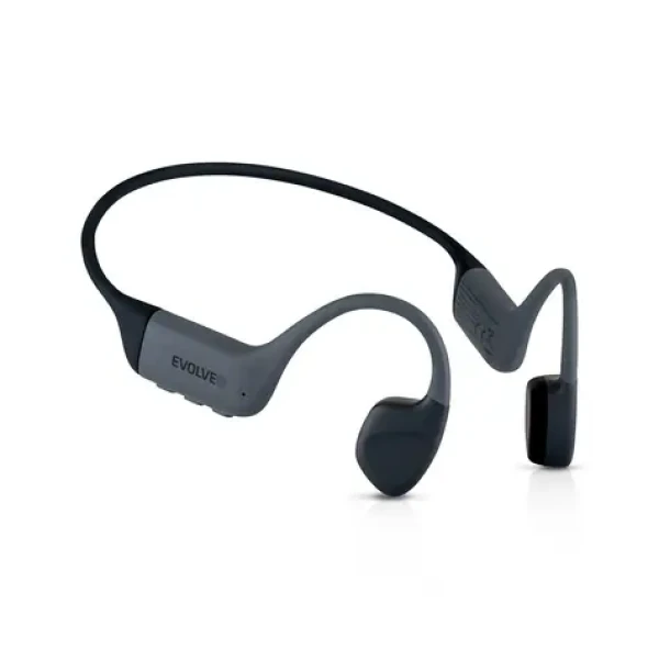 Evolveo BoneMax šedá / bezdrôtové slúchadlá na lícne kosti / Bluetooth / MP3 / 32GB / IPX8 (BONEMAX32-GY)