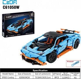 CaDa 61050 Závodní auto Cowboy 1120 ks