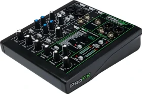 Mackie ProFX6v3 čierna / Mixážny pult / 6 kanálov / USB-C / Bluetooth / Phantomové napájanie 48V (ProFX6v3)