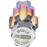 KS Tools 150.2543 univerzálny prerezávač závitov M18 x 1.5 Špeciálna nástrojová oceľ 1 ks; 150.2543