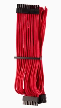 Corsair Premium Sleeved 24-Pin-ATX kábel (Gen 4) červená / textilné opletenie / dĺžka 610 mm (CP-8920230)