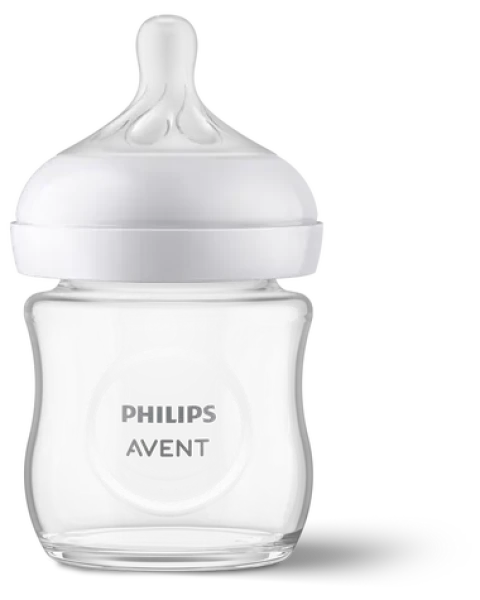 Philips Avent Natural Response SCY930/01 priehľadná / Detská fľaštička / sklo / 120 ml / 0m+ (SCY930/01)