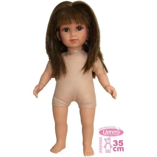 Llorens 535S SARA - realistická bábika s mäkkým látkovým telom - 35 cm