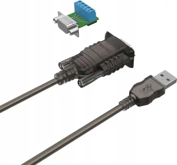 Unitek / Kábel USB-A - RS-422 / 1,5 m / čierna (Y-108301-1.5M)