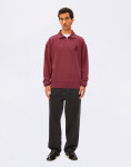 Armedangels GMT Dye Zip Troyer 3753 velvet red washed XL