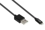 Good Connections USB-A/Lightning MFI kábel grafitová / Dátový kábel / MFI / 1,8 m / USB 2.0 / 12 W (2510-AL005S)