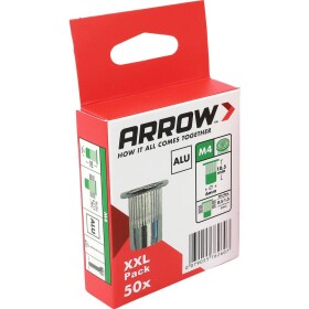 Arrow Tool Group 762607 slepá nitovacie matice (Ø x d) 6 mm x 10.5 mm M4 hliník RN M4 6 x 10,5 ALU 50ST 50 ks; 762607