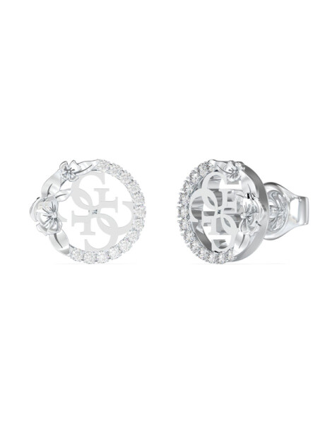 Guess Oceľové kôstkové náušnice 4 Love JUBE05041JWRHT/U