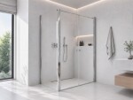 CERANO - Sprchovací kút Antelo L - Ľ/P - 6 mm - chróm, transparentné sklo - 76x90 - otočný CER-666814
