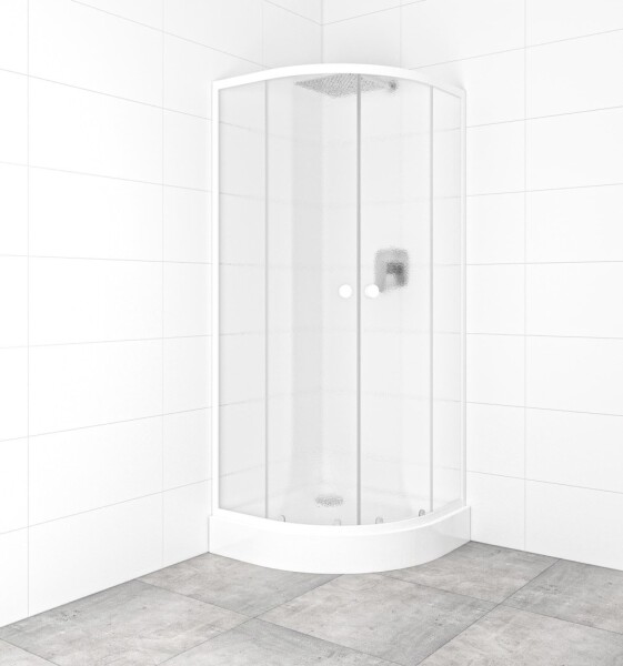 SAT - Set sprchovacieho kúta a vaničky, štvrťkruh 80x80 cm Multi Basic SIKOBKMUS80CH0 SIKOBKMUS80CH0