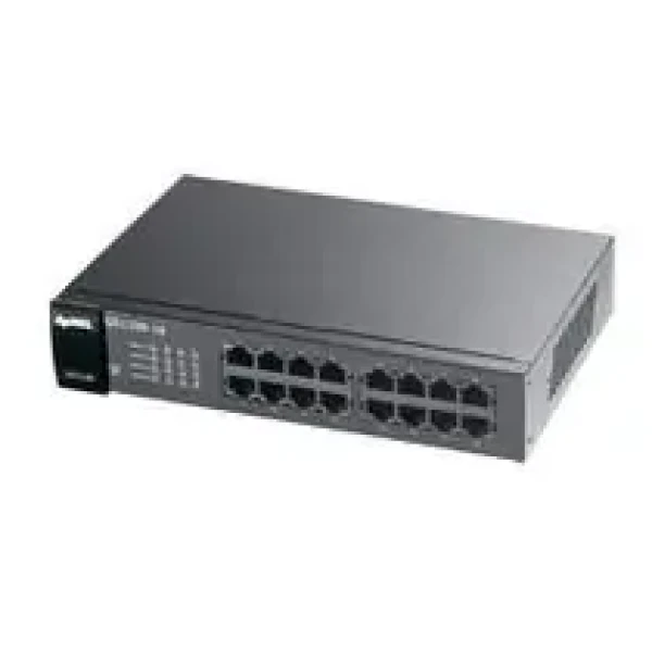 ZyXEL GS1100-16 / 16- Port 10/100/1000Mbps / Gigabit Ethernet switch / Fanless / 802.3az (Green) / desktop (GS1100-16-EU0101F)