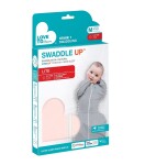 Love To Dream Swaddle UP Lite - Zavinovačka, veľkosť M, light pink, FÁZA 1, 3-6m, 6-8,5kg