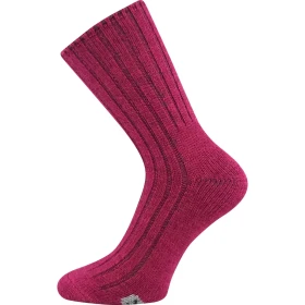 VOXX Ponožky zimní FORDE s merinem a alpakou TMAVĚ RŮŽOVÉ 39-42 125578