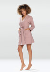 DKaren Housecoat Pola Powder Pink