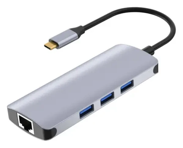 Dokovacia stanica IUH3RJ4K strieborná / Dokovacia stanica / USB-C / HDMI 4K30Hz / LAN / USB PD 100W / čítačka kariet (iuh3rj4k)