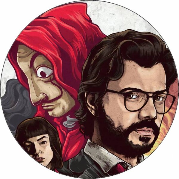 Jedlý papier Papírový dům - La casa del papel ilustrácie 19,5 cm - Pictu Hap - Pictu Hap