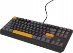 Genesis KLAWIATURA Pre GRACZY GENESIS THOR 230 TKL ANCHOR GRAY POSITIVE US RGB MECHANICZNA OUTEMU RED