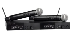 Shure SLXD24DE/SM58-G59 / Bezdrôtový mikrofónny systém / 2 kanály / UHF / 470-514 MHz / dynamický (SLXD24DE/SM58-G59)
