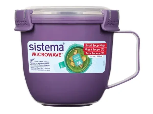 Sistema Microwave Small Soup Mug Hrnček na polievku 565 ml fialová (8592001423480)