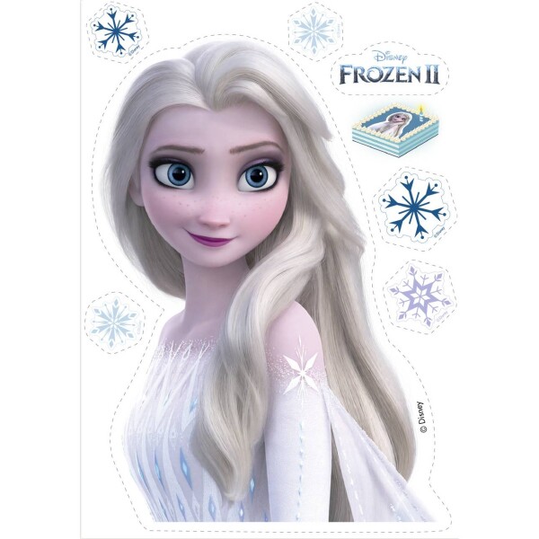 Jedlý papier Frozen II - Ľadové kráľovstvo na vystrihnutie 21x14,8 cm - Dekora - Dekora