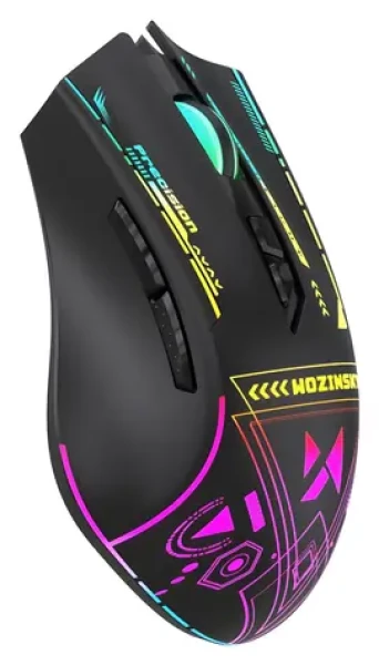 Wozinsky WMGB-3200 čierna / Bezdrôtová herná myš / optická / 3200 DPI / RGB / dobíjacie batérie