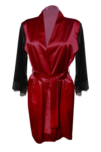 DKaren Housecoat Bonnie Crimson Crimson