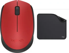 Logitech M171 červená + Studio Series Graphite / Set / bezdrôtová myš + príslušenstvo