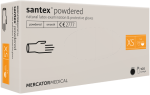 SANTEX Powdered 100 ks Veľkosť rukavíc: XS, 100 ks