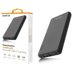 Aligator PB1000 Powerbanka 10 000mAh 3v1 čierna / micro / lightning / USB-C (PB1000BK)