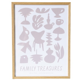 Bella Rose Plakát Family Treasures Beige / Cream 70 x 100 cm