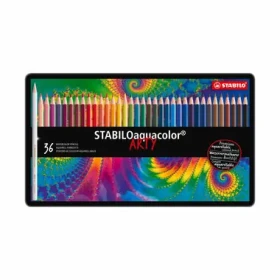 STABILO® aquacolor - 36 ks sada v plechu - 36 rôznych farieb (1636-5)