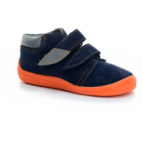 Beda (bf 0001/w/m/2) blue mandarine členkové barefoot topánky s membránou 21 EUR