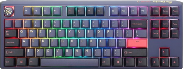 Ducky Ducky One 3 Cosmic Blue TKL Gaming Tastatur, RGB LED - MX-Silent-Red