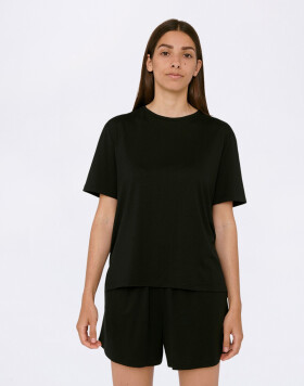 Organic Basics Soft Touch Boxy Tee Black L