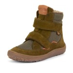 Detská zimná barefoot obuv TEX WINTER Olive, Froddo, G3160233-2, olivová - 32