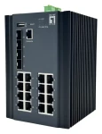 LevelOne IGU-2071 / Priemyselný switch / 16x GbE / 4X SFP Combo 2,5 G / Managed L2 + / DIN lišta (IGU-2071)