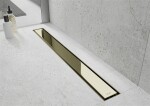 MEXEN - Flat M13 odtokový žľab 2v1 130, zlatý 1510130
