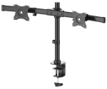 Neomounts FPMA-DCB100DBLACK čierna / Držiak na 2 displeje / 10-27" / VESA 75 + 100 / nosnosť 2x10kg (FPMA-DCB100DBLACK)