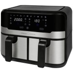 ProfiCook FR 1242 / Teplovzdušná fritéza / 2400W / 2x 4.5l / 40°C - 200°C (4006160124286)