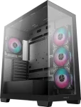 DEEPCOOL CG580 4F ARGB čierna / Skriňa / 2x USB 3.2 Gen2 + USB-C / priehľadná bočnica / bez zdroja (R-CG580-BKADA4-G-1)