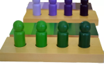 Moyo Montessori Moyo Montessori Tieňovanie farieb - figúrky s doštičkami