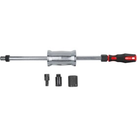 KS Tools 152.1275 M27+M17+10mm súprava injektorového odsávača s nárazovou hmotnosťou 1,5 kg, 4 ks; 152.1275