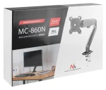 Maclean MC-860N čierna / Stolný držiak monitora / 13-27" / VESA 75x75-100x100 / nosnosť 8 kg / plynová pružina (MC-860N)