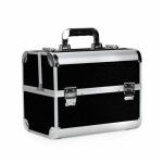 Aptel Kozmetický kufrík 35x25x31cm strieborno-čierny CA34B