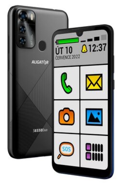 Aligator S6550 Senior 3+128GB čierna / 6.3" / 128GB / Android 12 (AS6550SENBK)