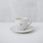 Bella Rose Šálka na espresso s podšálkou Srdiečko 90 ml