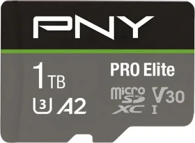 PNY PRE Elite microSDXC 1 TB / Pamäťová karta / Class 10 / UHS-I / U3 / A2 / V30 (P-SDU1TBV32100PRO-GE)