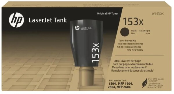 HP 153X High Yield Juodas Toneris Reload Kit, 5000 pages, for LaserJet Tank